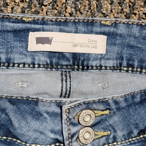 Levi's 529 Curvy Skinny Leg Size 16 Mom Jeans - Picture 13 of 16